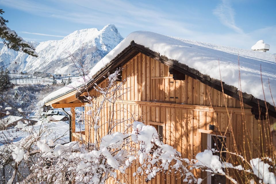 Property building, Day, Winter, Mountain view
