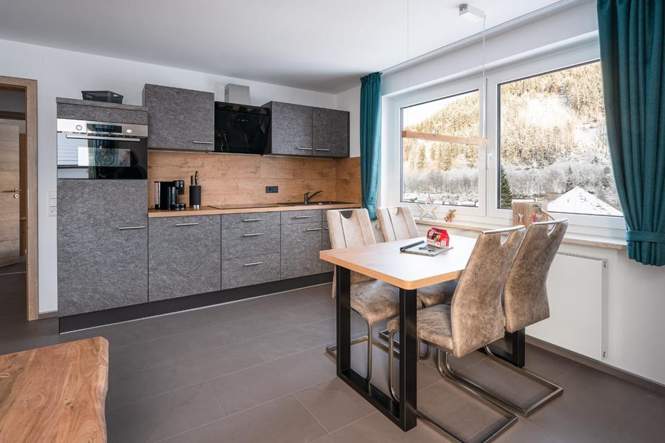 Kitchen or kitchenette, Living room, Dining area