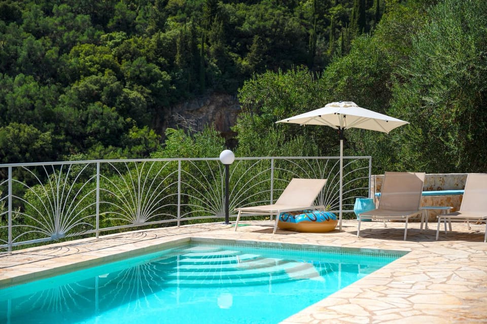 Patio, Pool view, Swimming pool, sunbed
