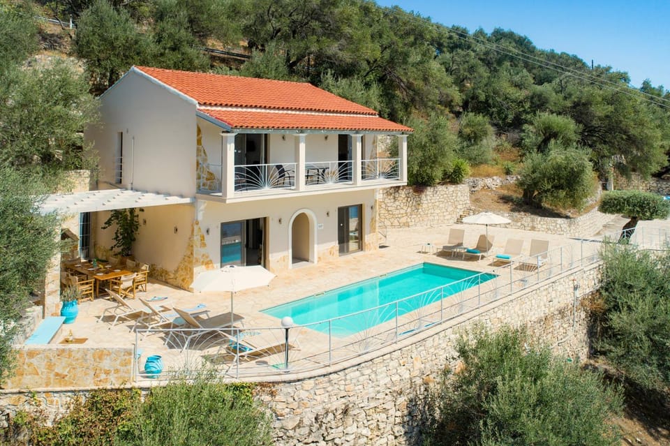 Patio, Bird's eye view, Summer, Swimming pool