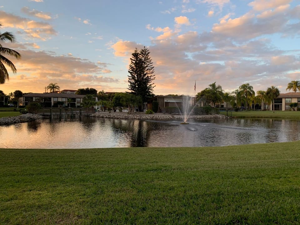 Natural landscape, Lake view, Sunset