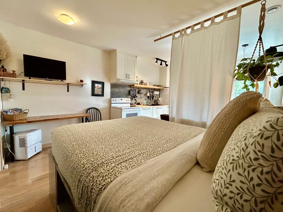 Le Chalet Waterfront Studio Suite, View, Patio, Kitchen Apartment in Ucluelet