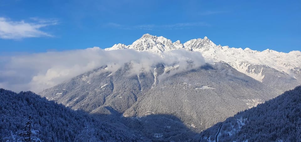 Off site, Winter, Mountain view