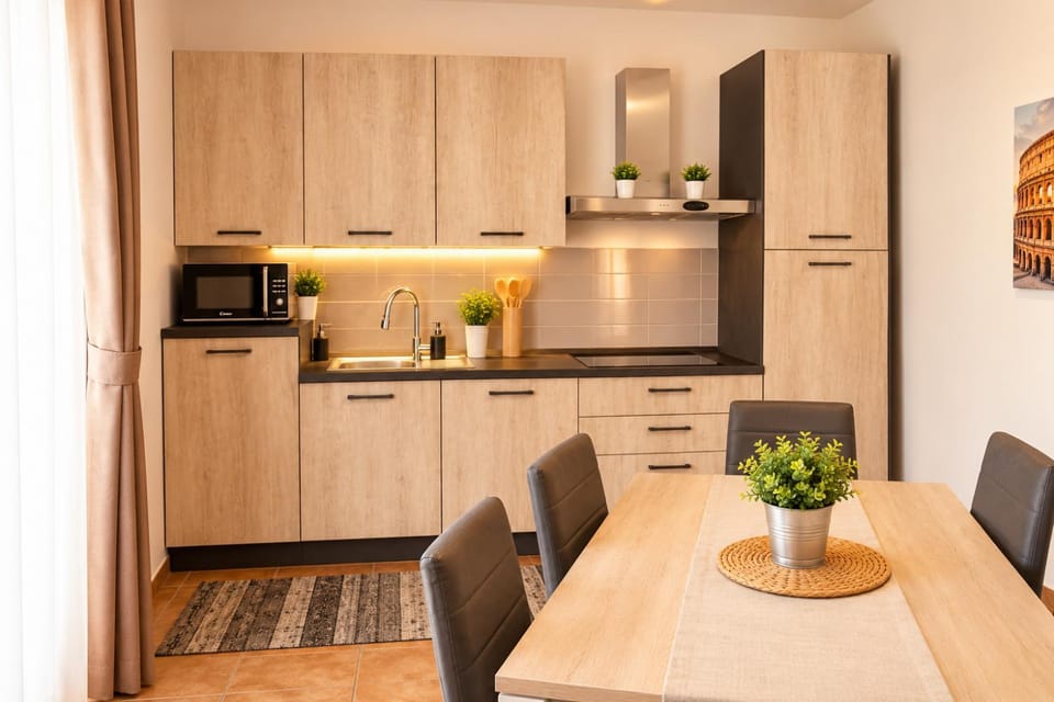 Kitchen or kitchenette, kitchen