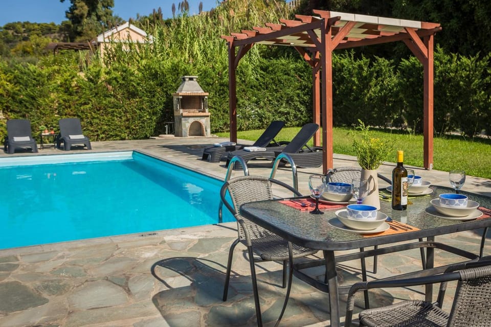 Patio, BBQ facilities, Swimming pool, hair dresser