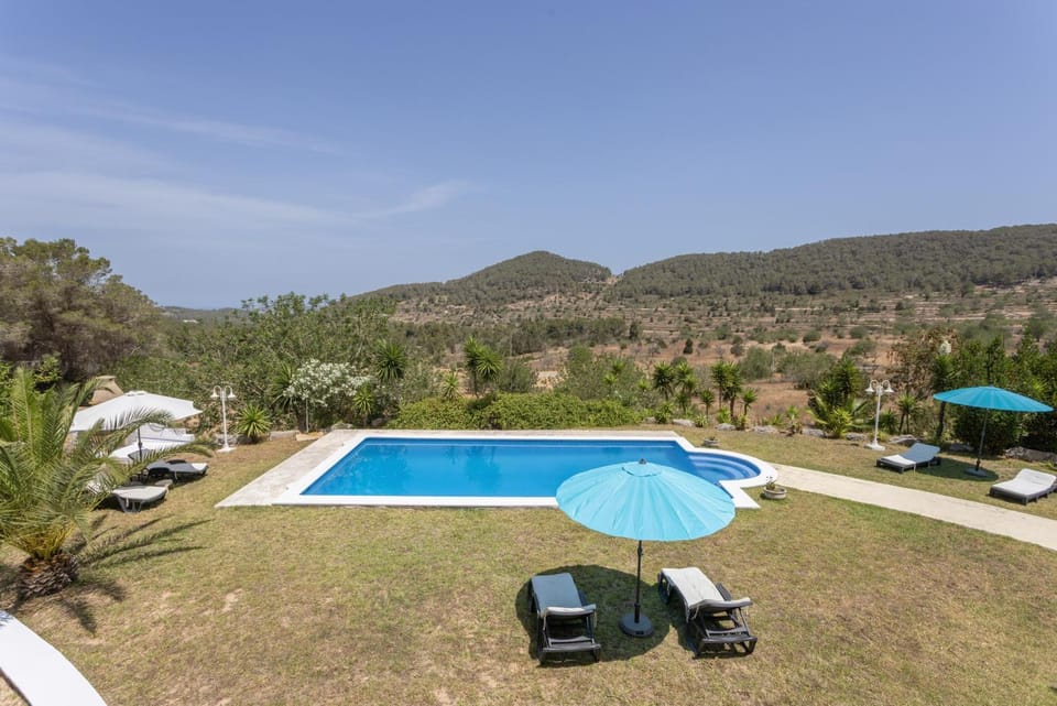 Property building, Living room, Swimming pool