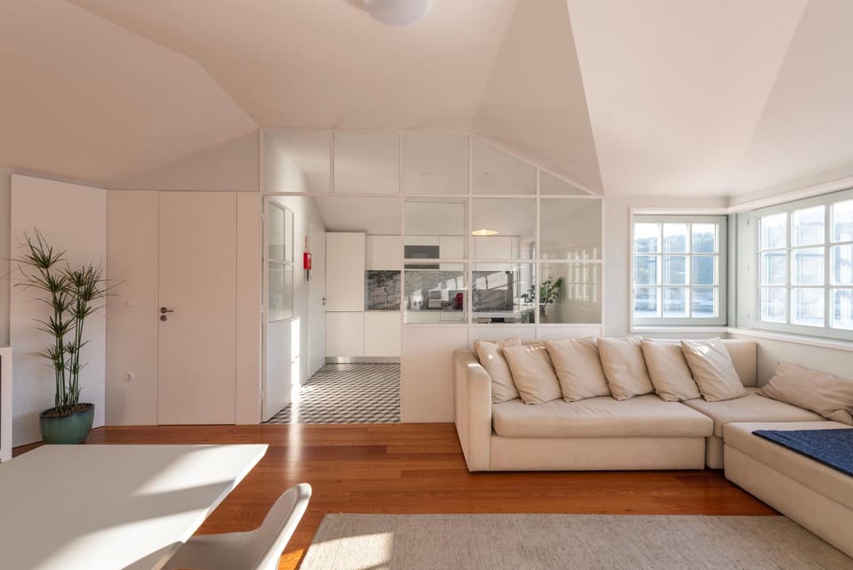 Living room, kitchen