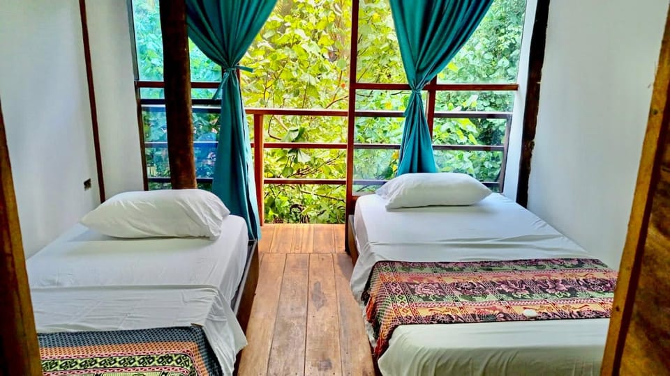 Bed, Photo of the whole room, Bedroom, Garden view