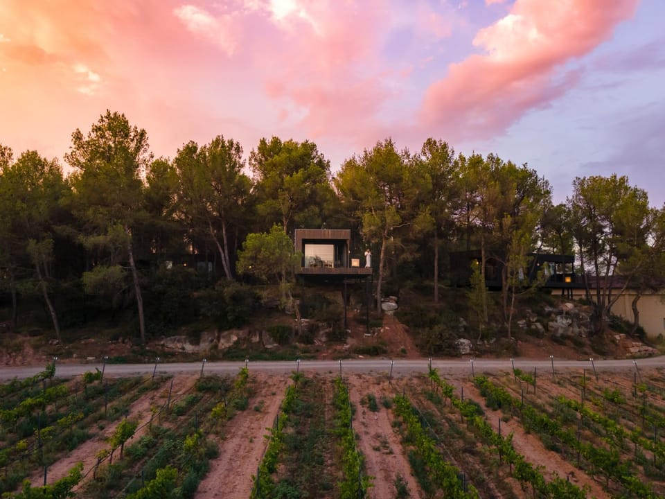 Property building, Off site, Natural landscape, Summer, Garden view, Sunset