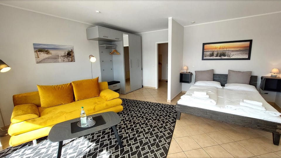 Bed, Living room, Photo of the whole room
