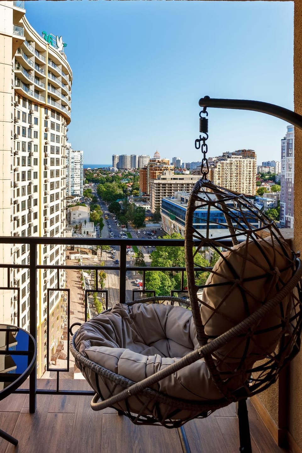 Patio, Day, View (from property/room), Balcony/Terrace, City view