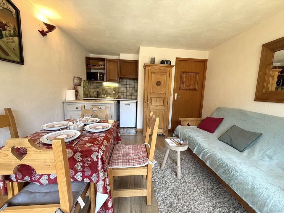 Studio Cabine à Praz-Sur-Arly - 4 pers, Parking, Proche Centre et Pistes - FR-1-603-32 Cabin in Megève