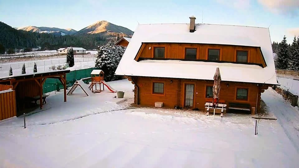 Property building, Natural landscape, Winter, Mountain view