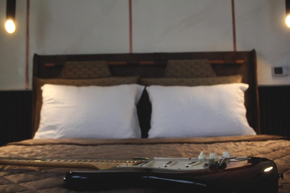 Bed, Decorative detail, Bedroom