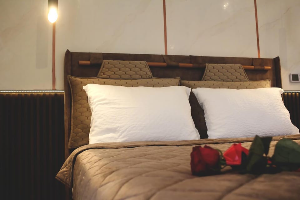 Bed, Night, Decorative detail, Bedroom