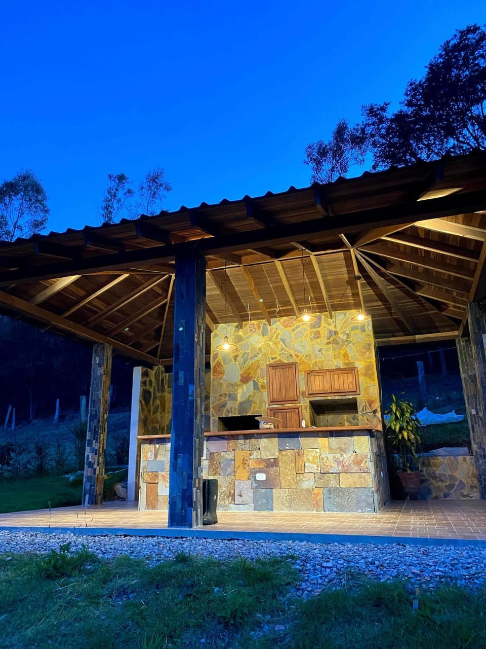 Property building, Night, Communal kitchen, kitchen
