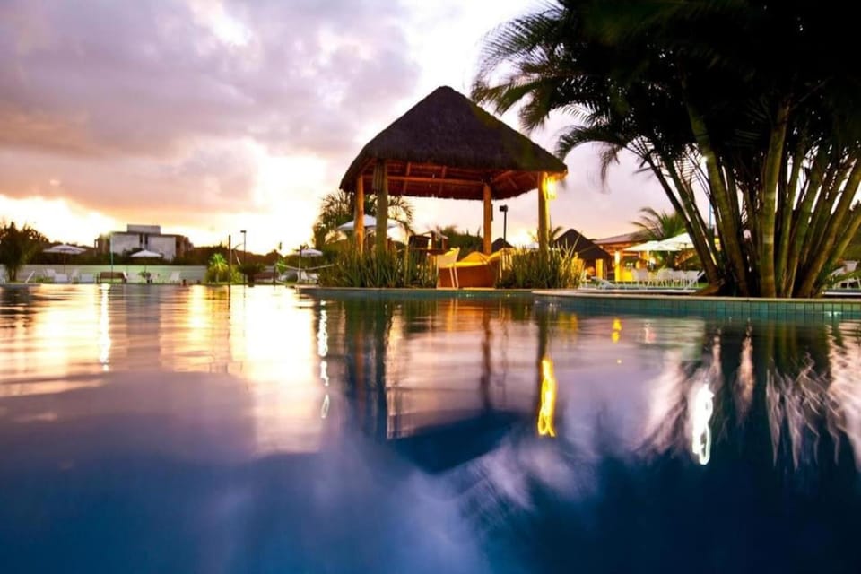Swimming pool, Sunset