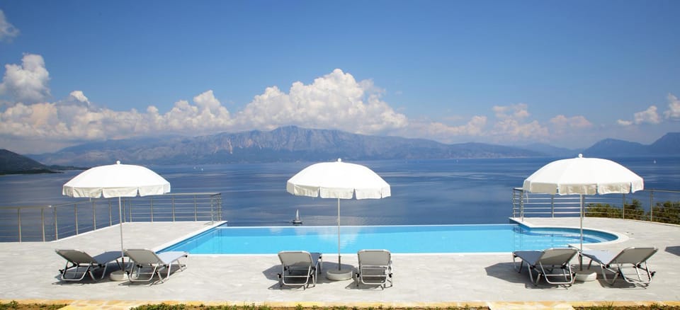 Patio, Pool view, Sea view, Swimming pool