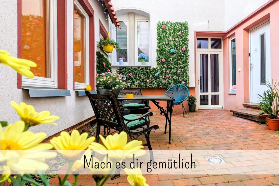 Property building, Patio, Day, View (from property/room), Balcony/Terrace, Dining area, Text overlay