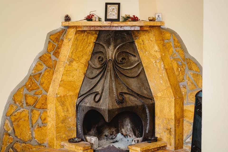 Decorative detail, fireplace