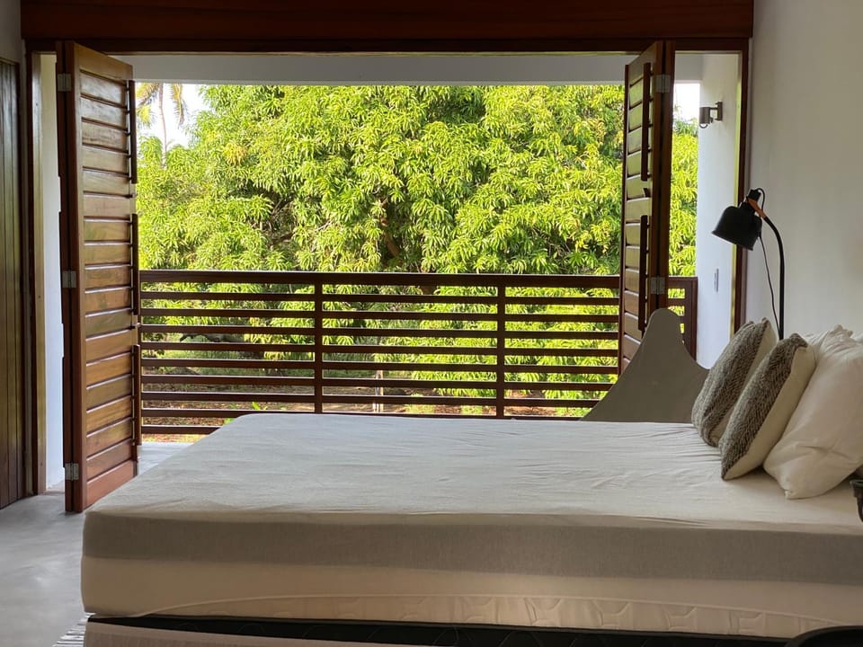 Bed, Balcony/Terrace, Bedroom, Garden view