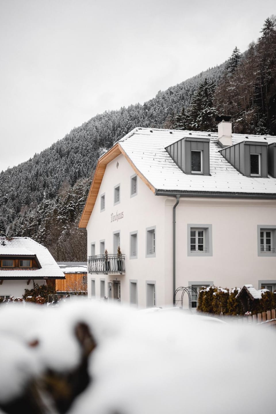 Property building, Natural landscape, Winter