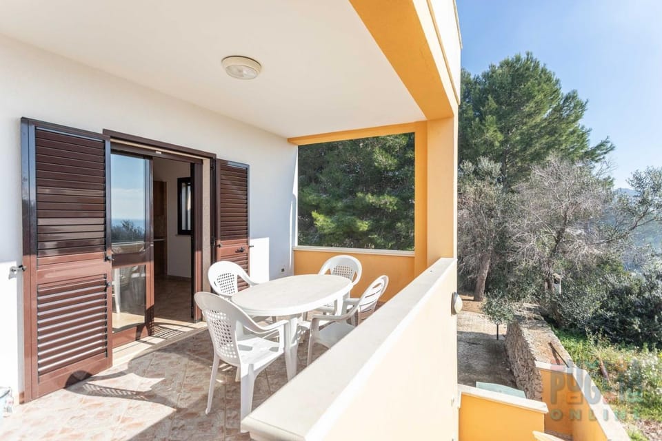 Property building, Patio, Spring, Day, Natural landscape, Garden, View (from property/room), Balcony/Terrace, Living room, Seating area, Dining area, Garden view, sunbed