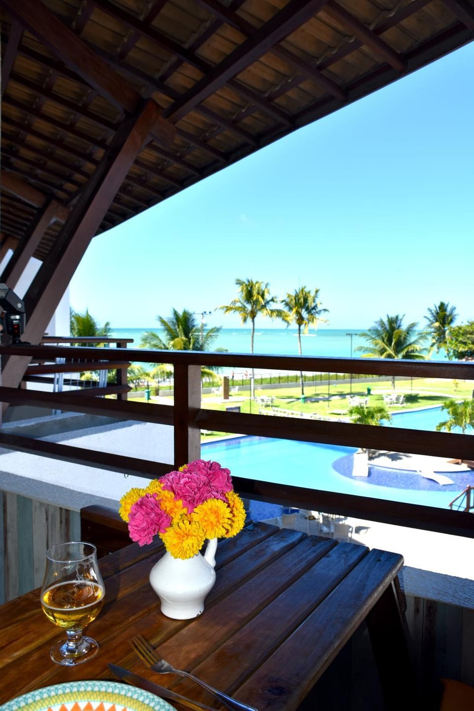Balcony/Terrace, Pool view, Sea view