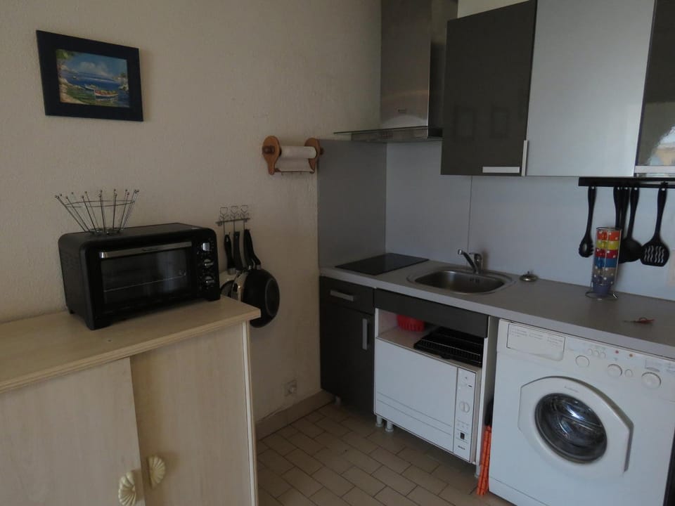 Studio rénové avec loggia vitrée, vue marina et parking sécurisé - FR-1-472-135 Apartment in Occitanie