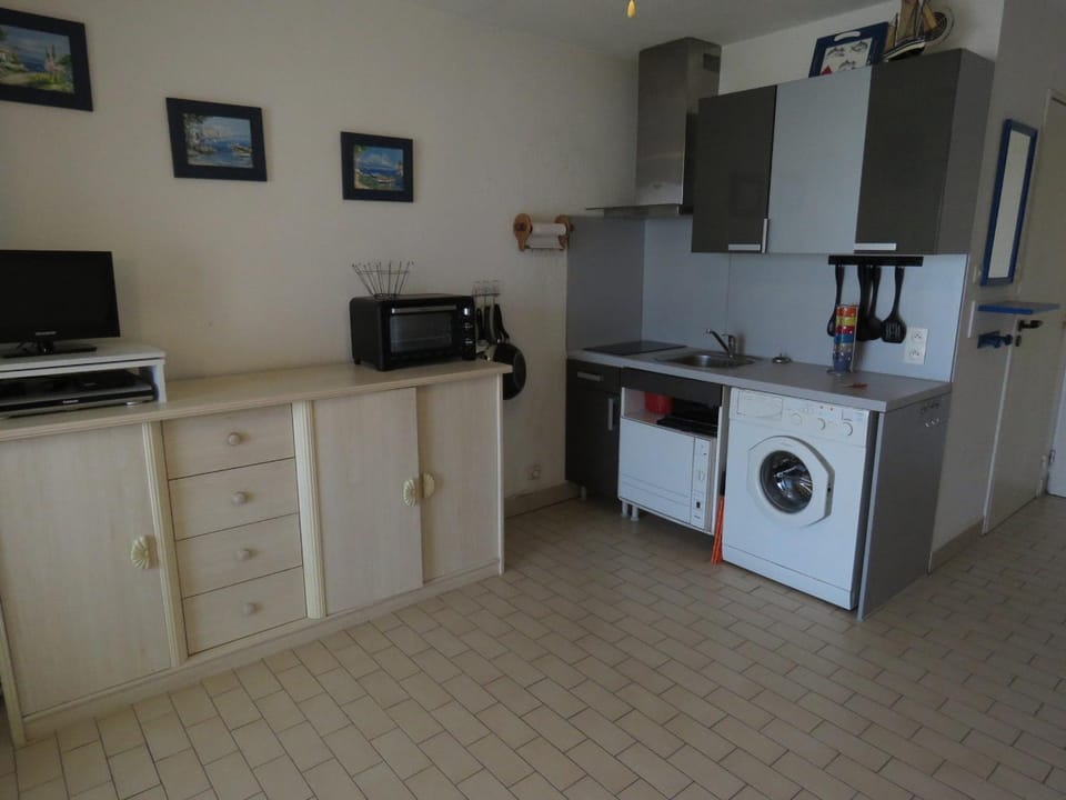 Studio rénové avec loggia vitrée, vue marina et parking sécurisé - FR-1-472-135 Apartment in Occitanie