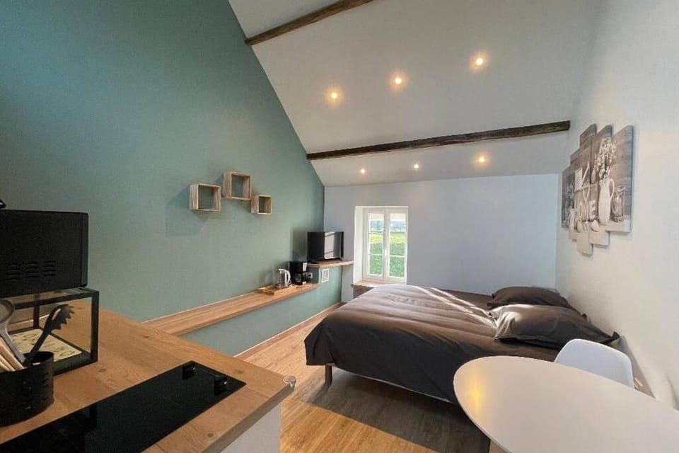 Studio indépendant 2 pers - Châtillon sur Colmont la petite gare House in Pays de la Loire