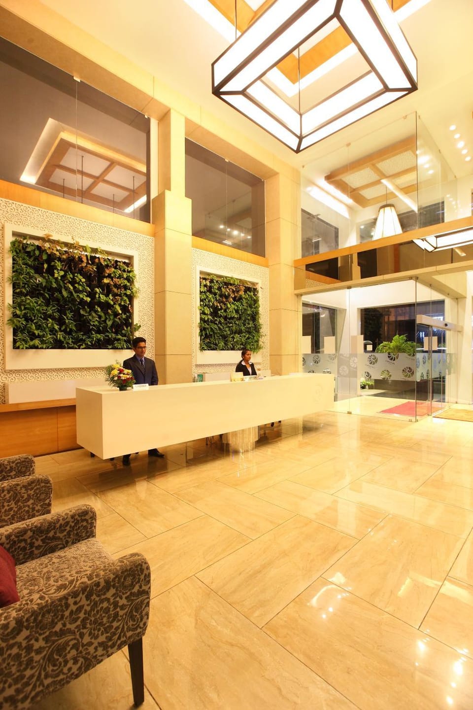 Lobby or reception, Decorative detail