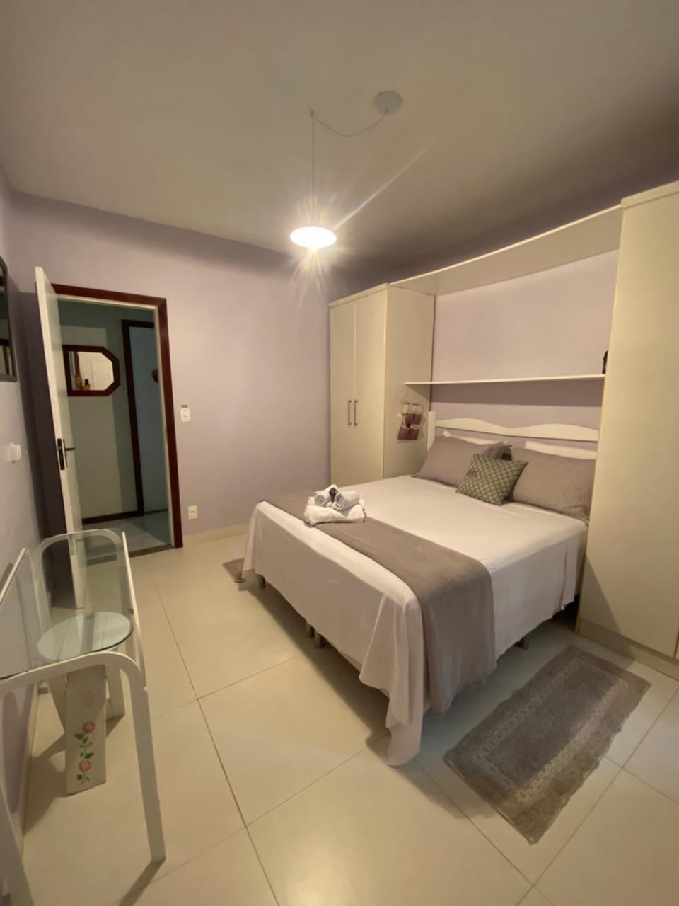 Bed, Photo of the whole room, Bedroom, towels, wardrobe