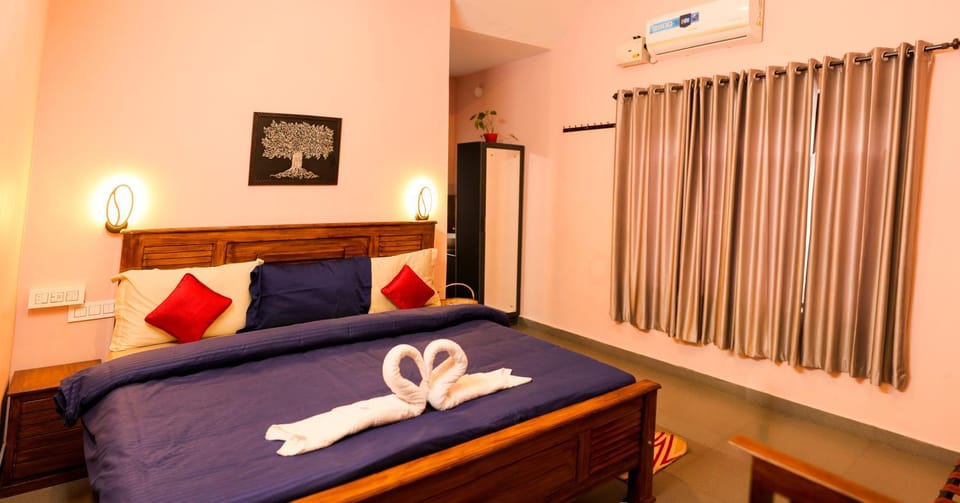 Bed, air conditioner