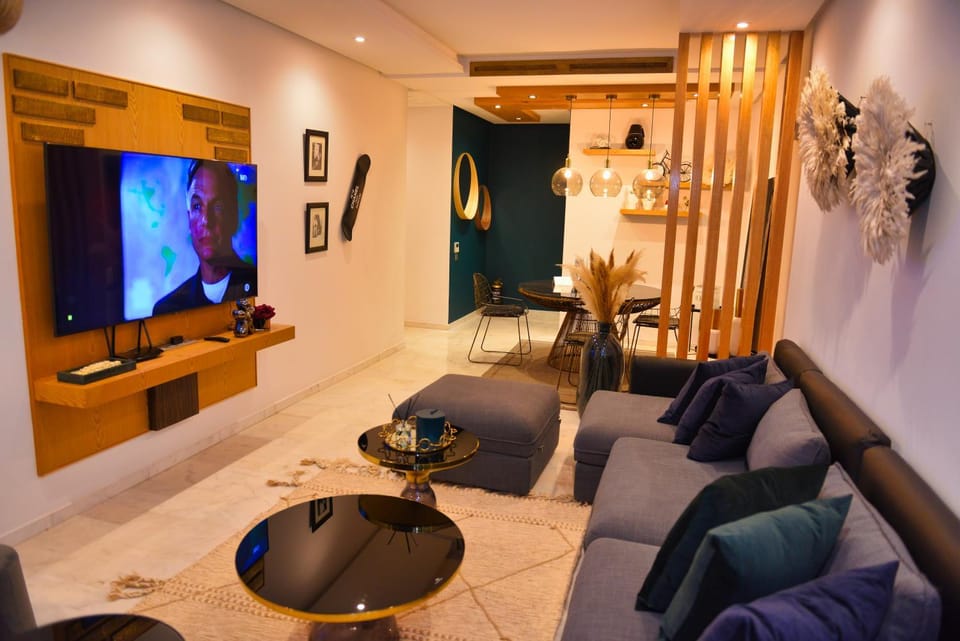 Appartement de prestige climatisé à l'hivernage 400m de la Gare Apartment hotel in Marrakesh