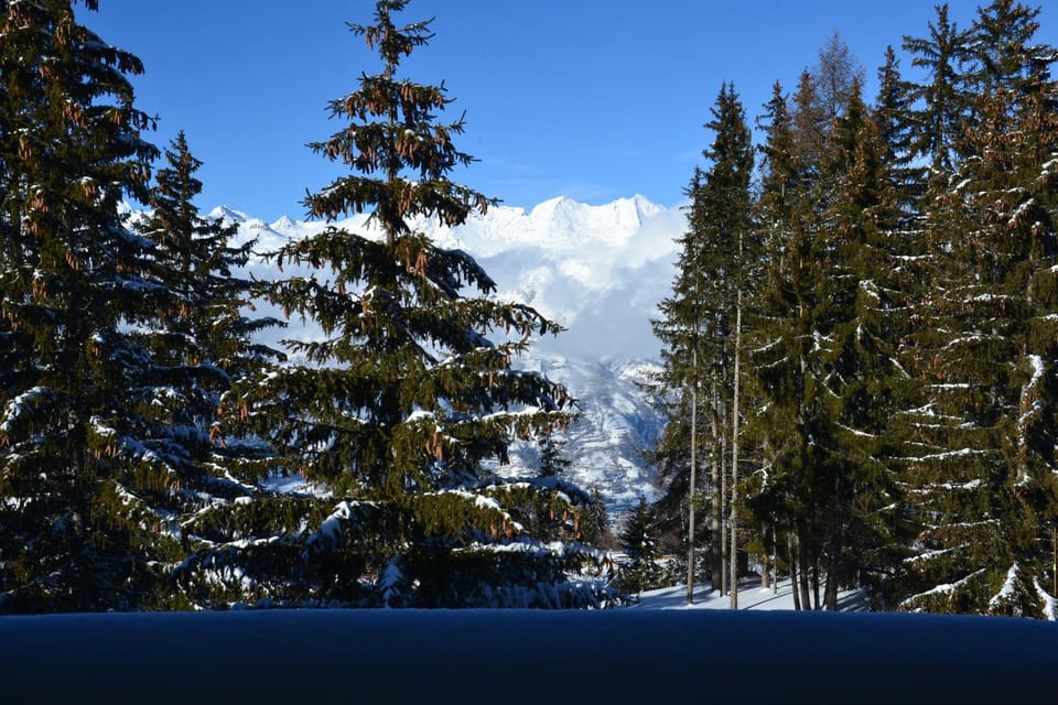 Day, Natural landscape, Winter, Mountain view