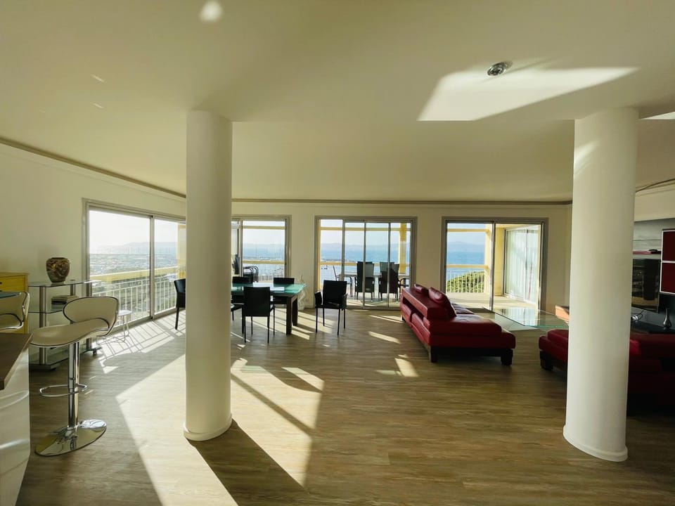 Property building, Patio, Facade/entrance, View (from property/room), View (from property/room), Lobby or reception, Sea view, Sea view