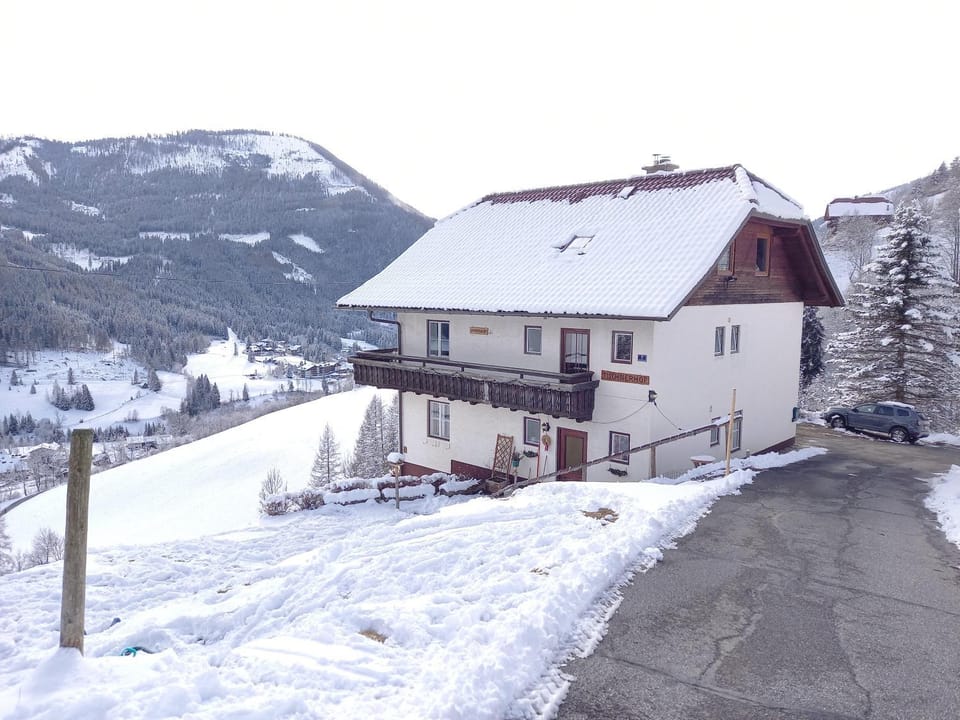 Property building, Natural landscape, Winter, Mountain view