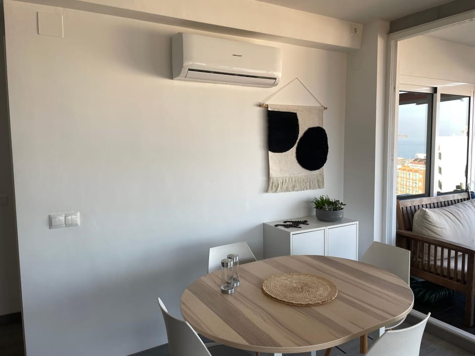 Dining area, air conditioner