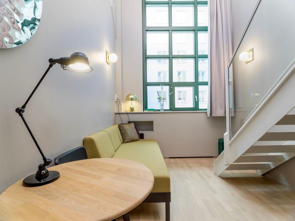 Living room, Seating area, Quiet street view
