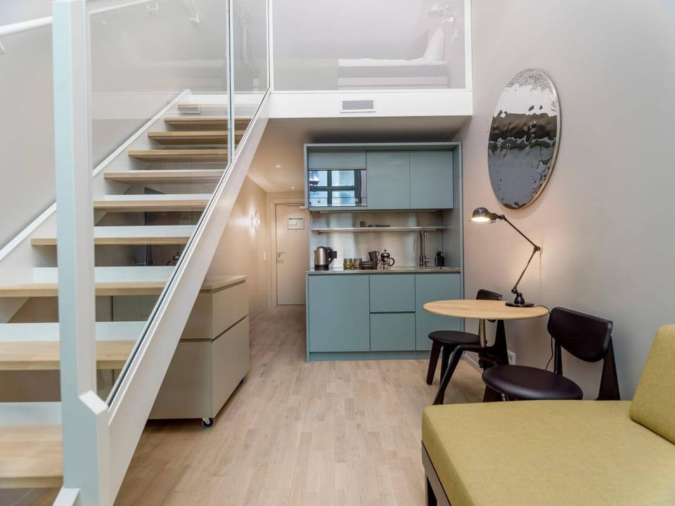 Kitchen or kitchenette, Living room, Dining area, kitchen
