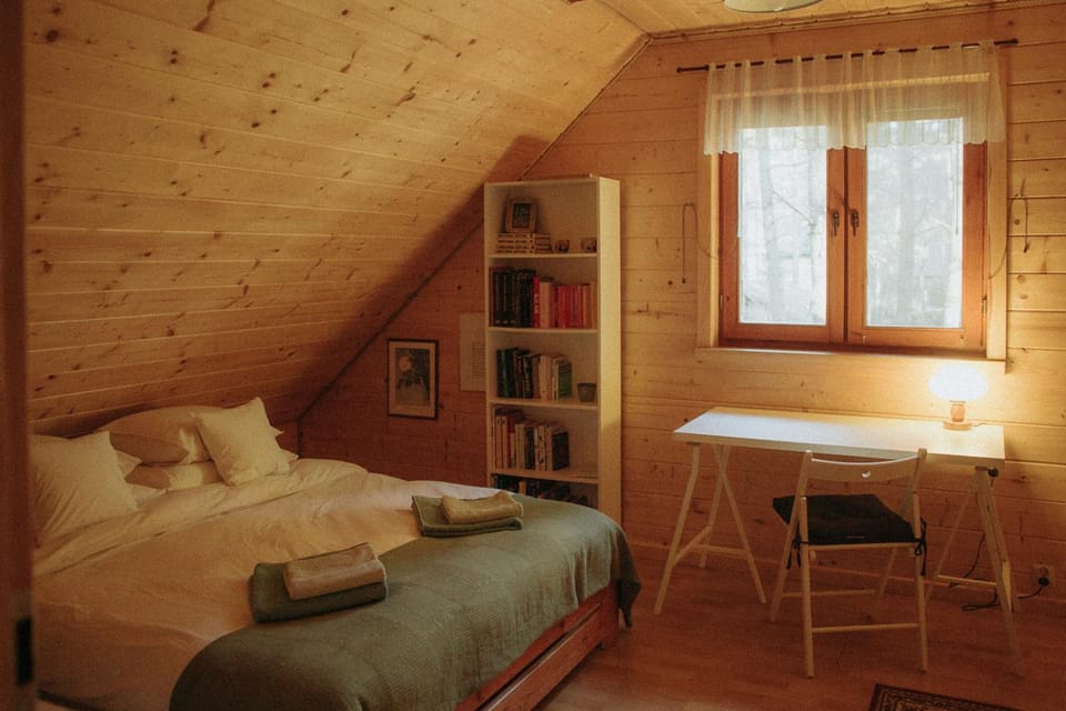 Bed, Library, Photo of the whole room, Bedroom