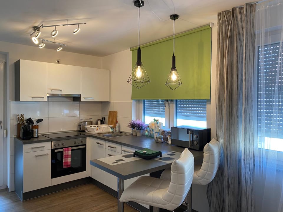 Kitchen or kitchenette, Dining area, minibar, pet friendly, stove