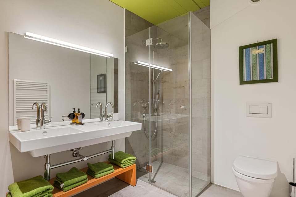 Shower, Toilet, Bathroom, towels