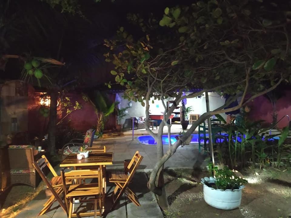 Property building, Night, Garden view