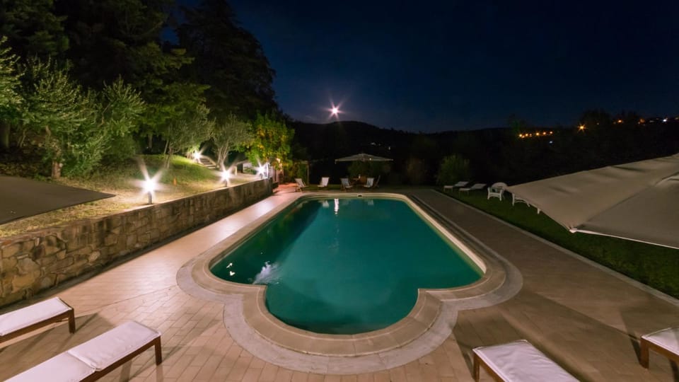 Night, Swimming pool
