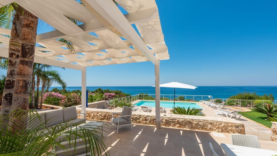 Patio, Sea view, Swimming pool