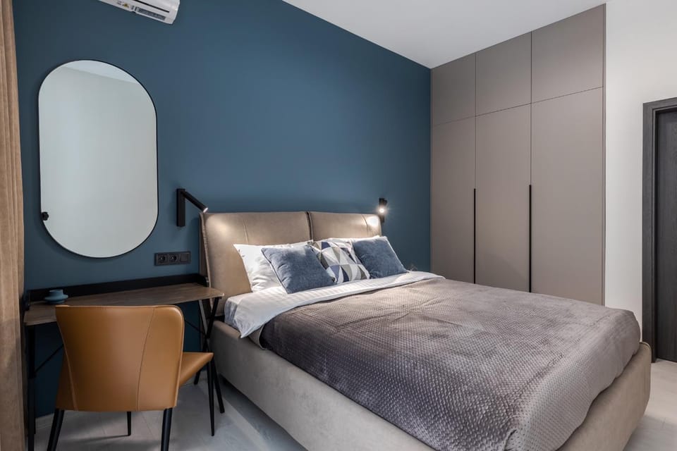 Bed, Bedroom, air conditioner