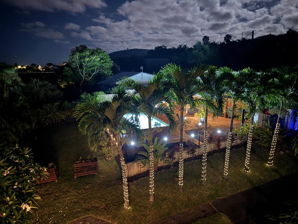 Night, Garden view, Pool view, Swimming pool