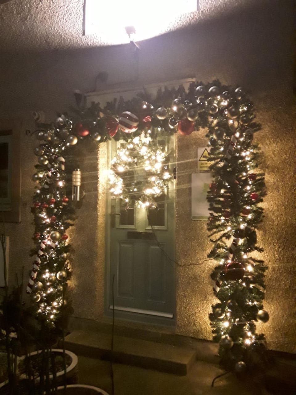 Property building, Facade/entrance, Night, Winter, Logo/Certificate/Sign, Pets, Pets